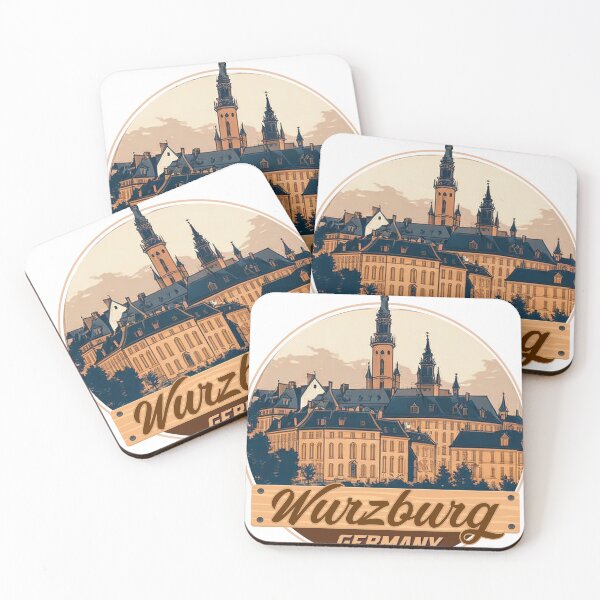 Item preview, wurzburg-germany-retro designed and sold by printroute.