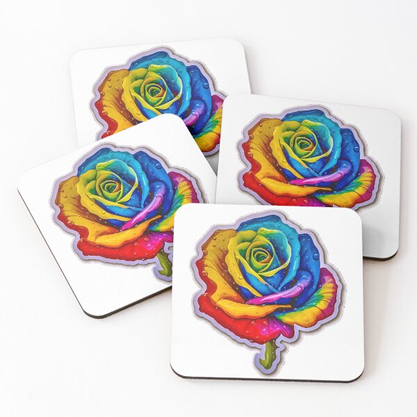 Item preview, pretty rainbow colorpop rose designed and sold by timberwolf250.
