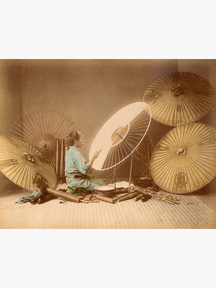 The umbrella maker, 1870s by Fletchsan