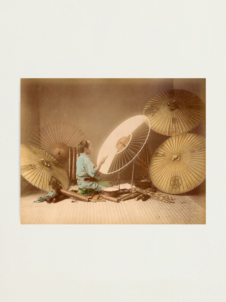 Alternate view of The umbrella maker, 1870s Photographic Print
