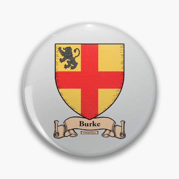 Item preview, BURKE - Coat of Arms - Family Crest designed and sold by HandyHistory.