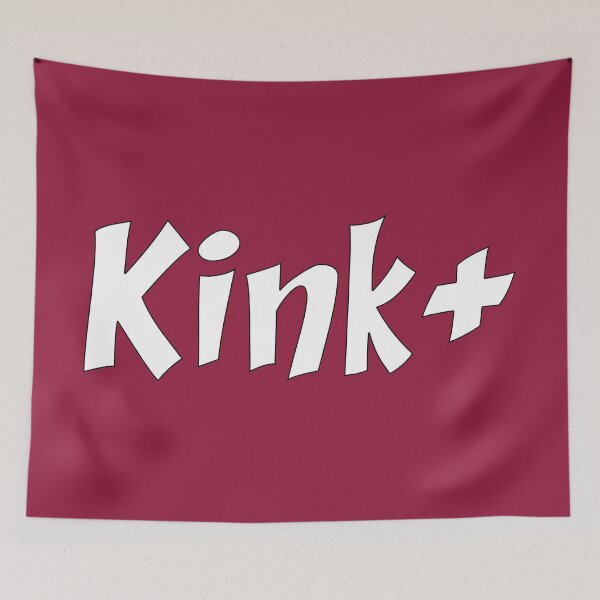 Item preview, Kink Positive! - White on Deep Red designed and sold by TeaseMePleaseMe.