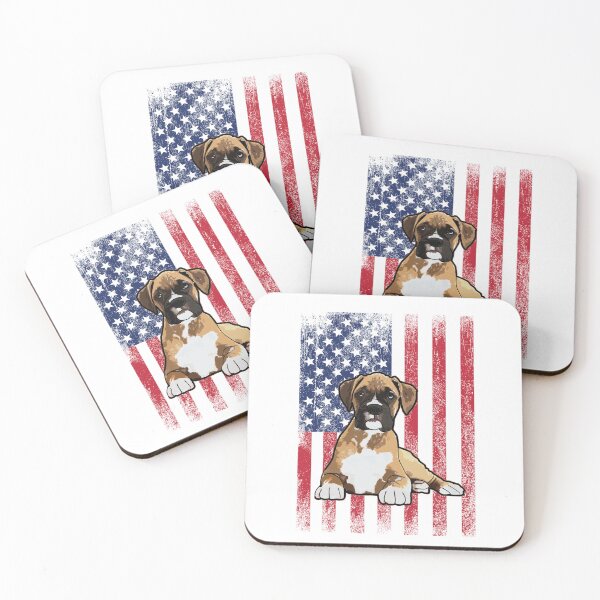 Item preview, Boxer Dog USA Flag designed and sold by kudostees.