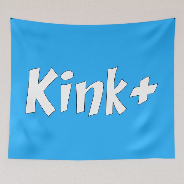 Item preview, Kink Positive! - White on Cyan designed and sold by TeaseMePleaseMe.