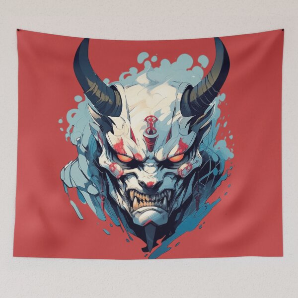 Item preview, Yokai Oni Hannya Masked Demon designed and sold by Nightarcade.