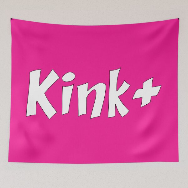 Item preview, Kink Positive! - White on Hot Pink designed and sold by TeaseMePleaseMe.