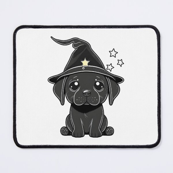 Item preview, Cute Puppy in a Wizard Hat | Whimsical Pet Art designed and sold by AdventurerPack.
