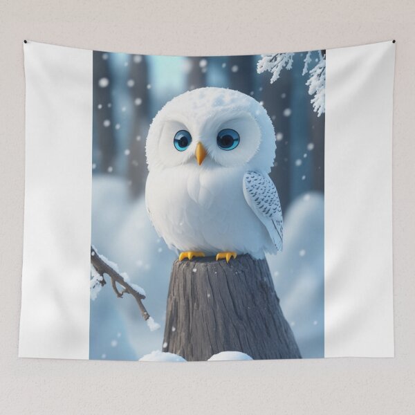 Item preview, Curious Snow Owl Chibi designed and sold by Rothnaric.