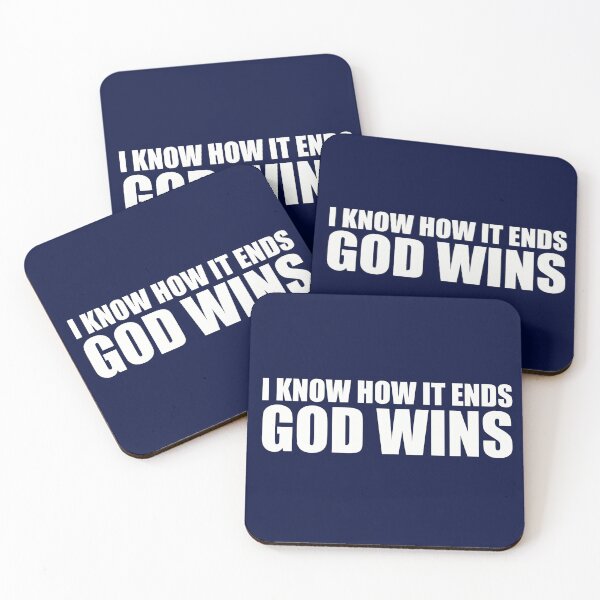 Item preview, I Know How It Ends, God Wins designed and sold by NewFaithApparel.
