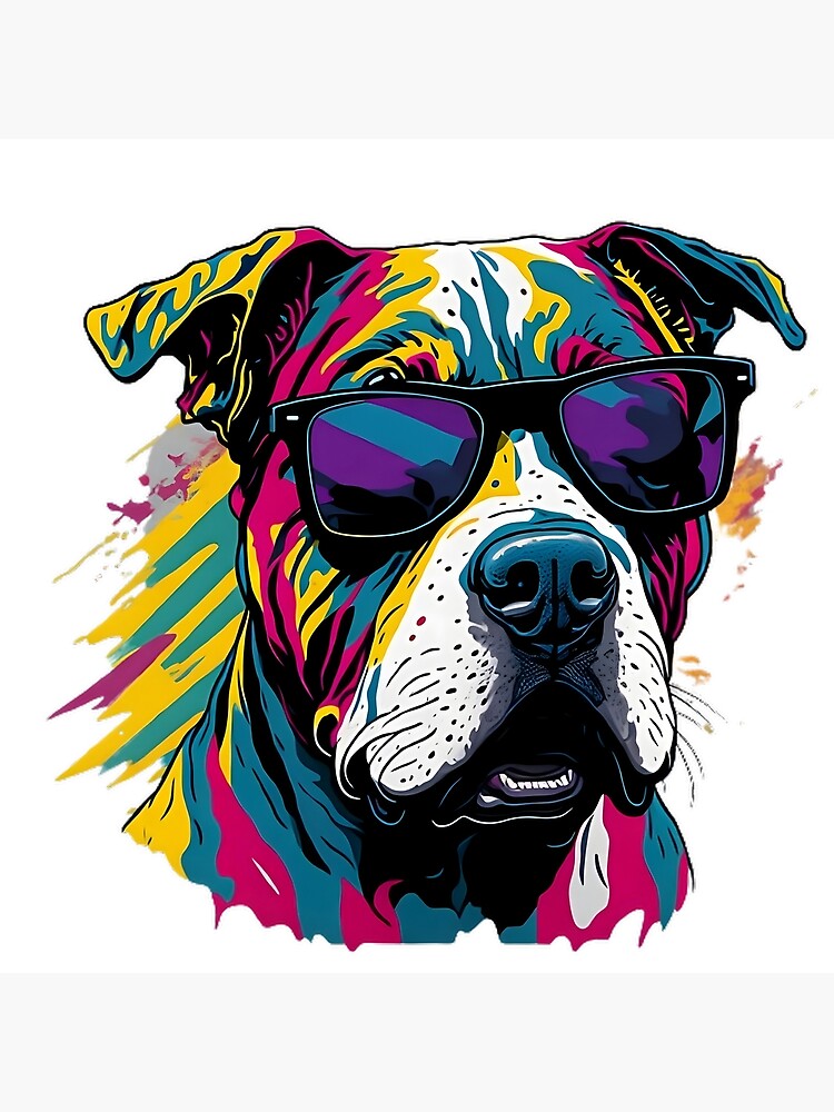 Pitbull Dog Pop Art Personalized Jigsaw Puzzle