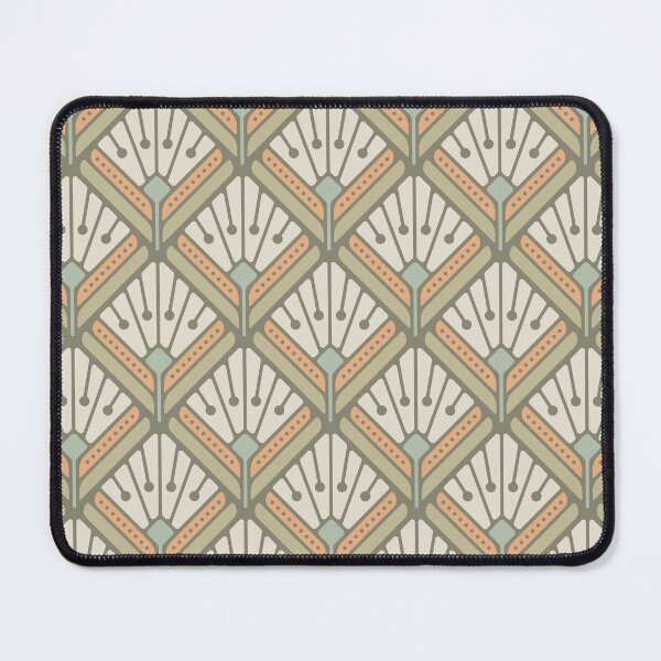 Item preview, KF 0037 H - Retro Vintage Square Flowers Minimalist 70s Modern Geometric Floral Pattern designed and sold by KhakiFinch.