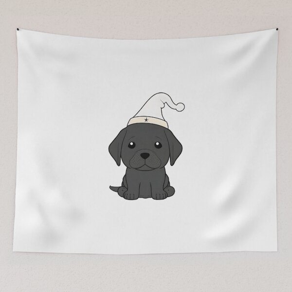Item preview, Cute Puppy in a Wizard Hat | Whimsical Pet Art designed and sold by AdventurerPack.