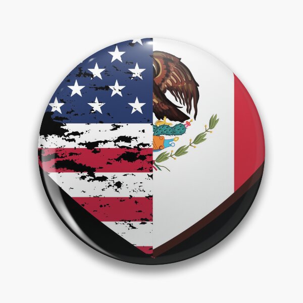 Item preview, Half American Half Mexican Heart, USA Flag Mexico designed and sold by Quicker-Shop.