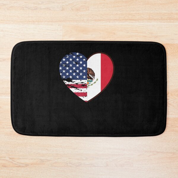Item preview, Half American Half Mexican Heart, USA Flag Mexico designed and sold by Quicker-Shop.
