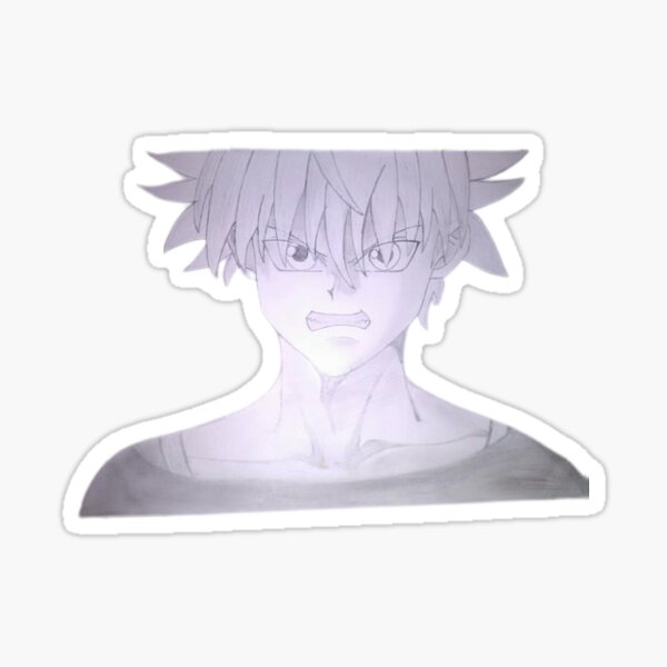 Killua Godspeed Hunter X Hunter Anime Motion Sticker Peeker