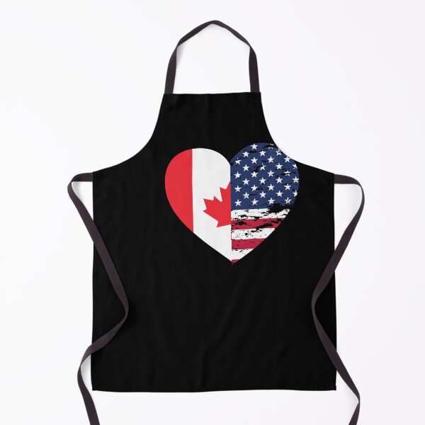 Item preview, Half American Half Canadian Heart, USA Flag Canada designed and sold by Quicker-Shop.