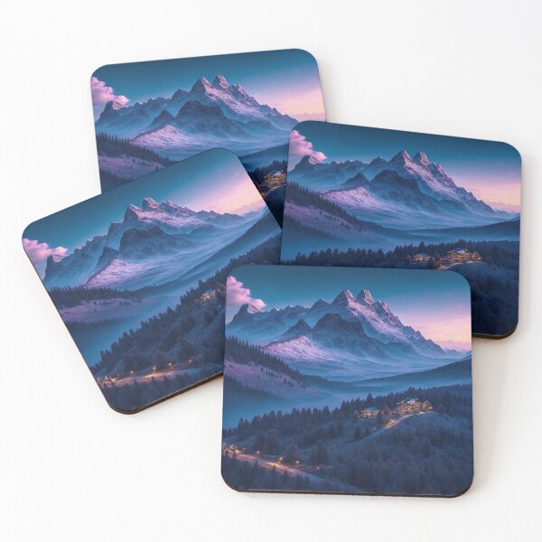 Item preview, Elevated Mountain Landscapes with Cabin Retreats, Ai Generated Art designed and sold by AiGens.