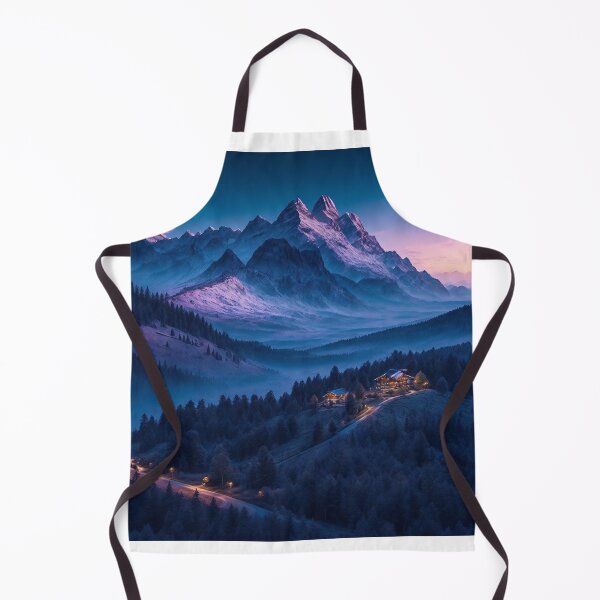 Item preview, Elevated Mountain Landscapes with Cabin Retreats, Ai Generated Art designed and sold by AiGens.