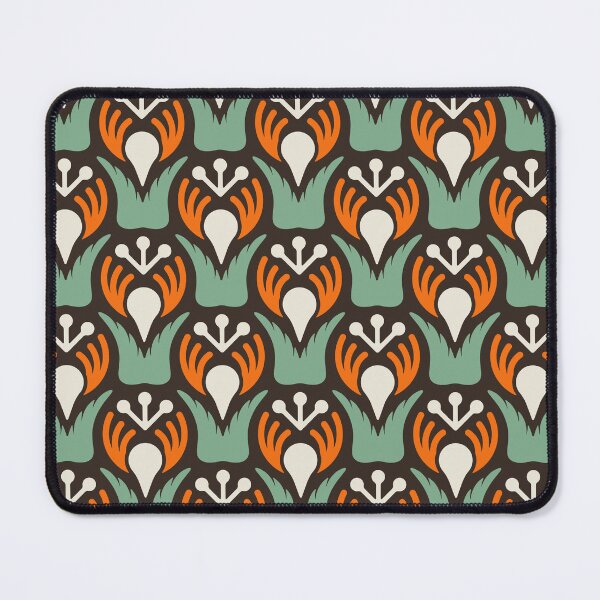 Item preview, KF 0038 F - Retro Vintage Flowers Minimalist 70s Modern Geometric Floral Pattern designed and sold by KhakiFinch.