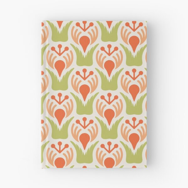 Item preview, KF 0038 H - Retro Vintage Flowers Minimalist 70s Modern Geometric Floral Pattern designed and sold by KhakiFinch.
