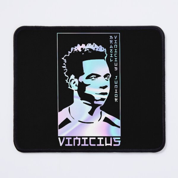 Item preview, Vinicius Junior Vini Jr. holographic Style Portrait art illustration designed and sold by 442workshop.