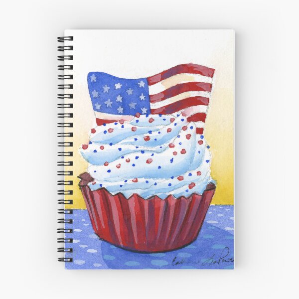 Item preview, Fourth of July Independence Day Cupcake designed and sold by Lionheart Graphics.