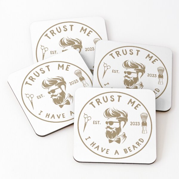Item preview, Vintage Barber Beard Joke Funny Quote - Trust me I have a beard designed and sold by Vintage-TM.