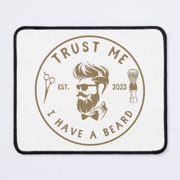 Item preview, Vintage Barber Beard Joke Funny Quote - Trust me I have a beard designed and sold by Vintage-TM.