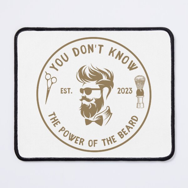 Item preview, Vintage Barber Beard Joke Funny Quote - You don't know the power of the beard designed and sold by Vintage-TM.