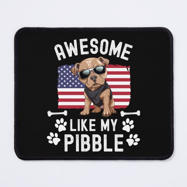Item preview, Awesome Like My Pibble USA Flag Pitbull Dog Breed July 4th Funny designed and sold by elvisg03.