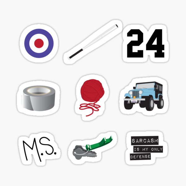 Iconic Stiles (For light colored background) Sticker