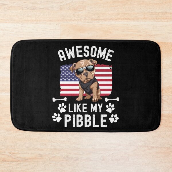 Item preview, Awesome Like My Pibble USA Flag Pitbull Dog Breed July 4th Funny designed and sold by elvisg03.
