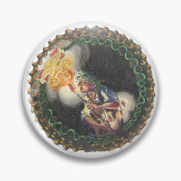 Item preview, Red Hot Poker Emblem designed and sold by Aislinn-Hird.
