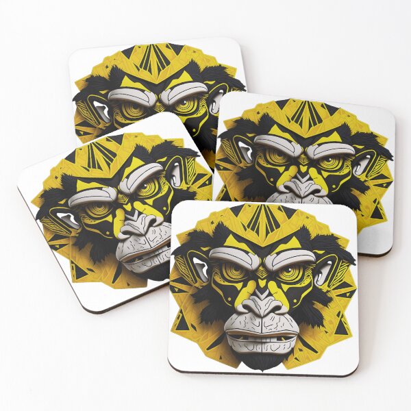 Item preview, DPrompt Design, T-Shirt, Funny Shirt, Dad Gifts, Mom Gift, Their Gifts , Graphic Tee, Cute TRIBAL APE MASK designed and sold by DPrompt.