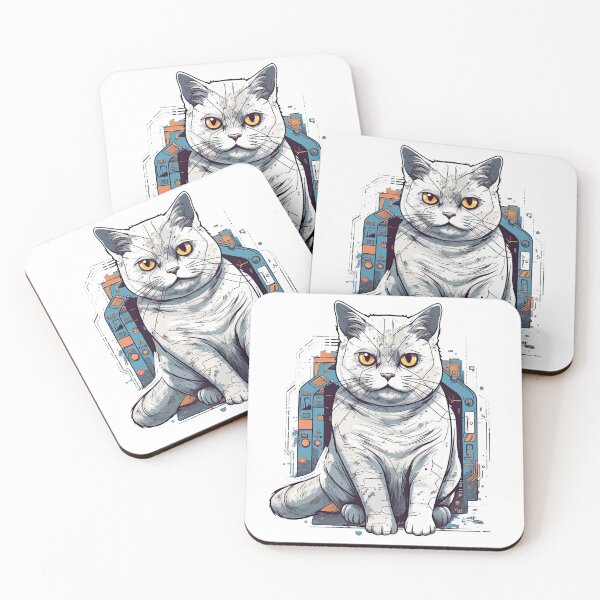 Item preview, High-Tech Design for British Shorthair Cats - Innovative and designed and sold by DooodleGod.