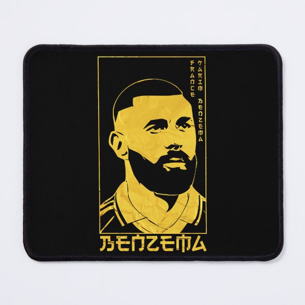 Item preview, Karim Benzema Golden Style Portrait art illustration designed and sold by 442workshop.