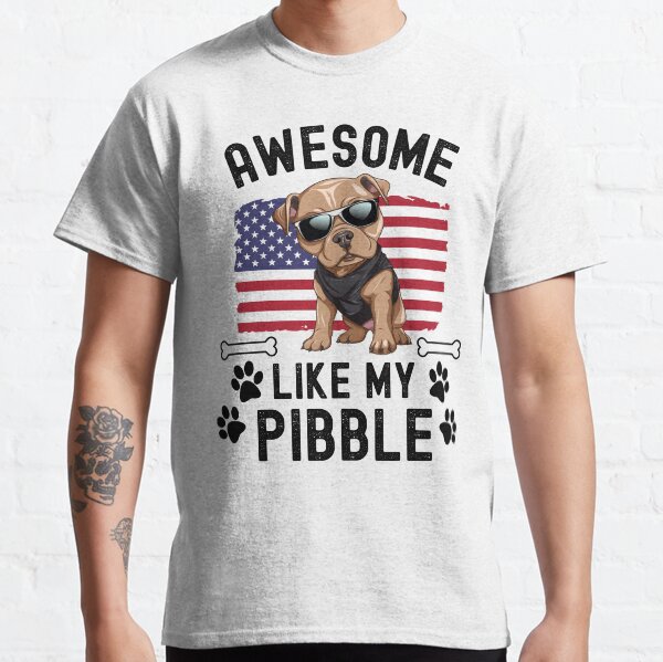 Item preview, Awesome Like My Pibble USA Flag Pitbull Dog Breed July 4th Funny designed and sold by elvisg03.