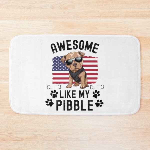 Item preview, Awesome Like My Pibble USA Flag Pitbull Dog Breed July 4th Funny designed and sold by elvisg03.