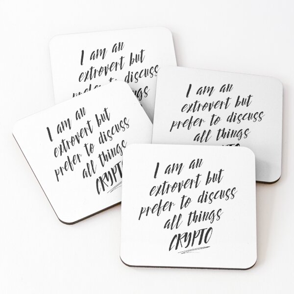 Item preview, I am an extrovert but prefer to discuss all things crypto designed and sold by WhitepaperStyle.