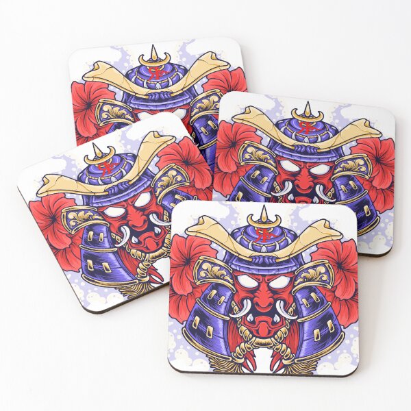 Item preview, ROGUE RED JAPANESE SAMURAI ONI TATTOO ART designed and sold by Rogueclothes.