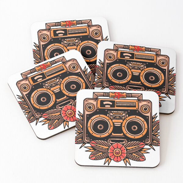 Item preview, ROGUE RETRO BOOM BOX TATTOO ART designed and sold by Rogueclothes.