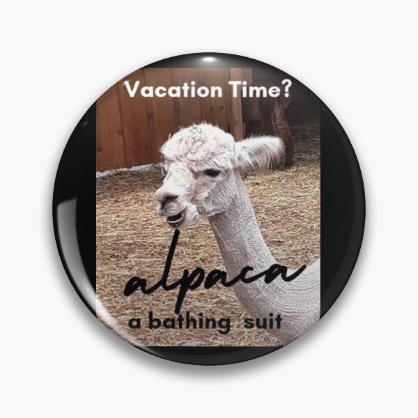 Item preview, Vacation Alpaca Pun designed and sold by IvaRenee.