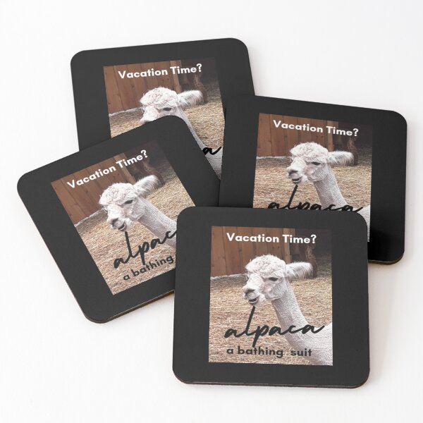 Item preview, Vacation Alpaca Pun designed and sold by IvaRenee.