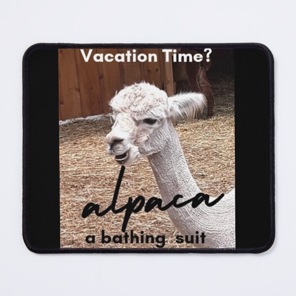 Item preview, Vacation Alpaca Pun designed and sold by IvaRenee.