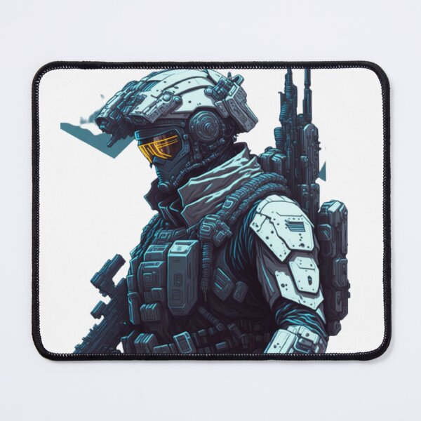 Item preview, Futuristic Soldier - Sci-Fi  designed and sold by aiprintiq.