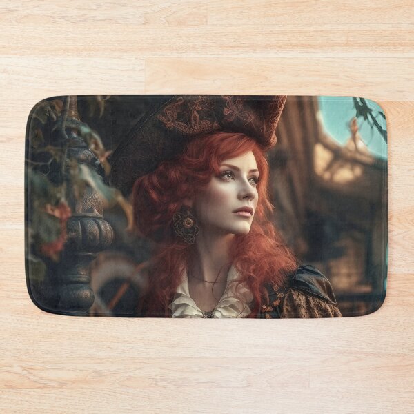 Item preview, Pirate Lady with red hair 2 designed and sold by Red Witch Art.