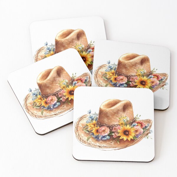 Item preview, Floral Hat Clipart, Flower Headwear Art, Blooming Hat, Garden Cap, Petal Hat, Rosy Headwear, Watercolor Paint Cozy designed and sold by CoolorPaint.