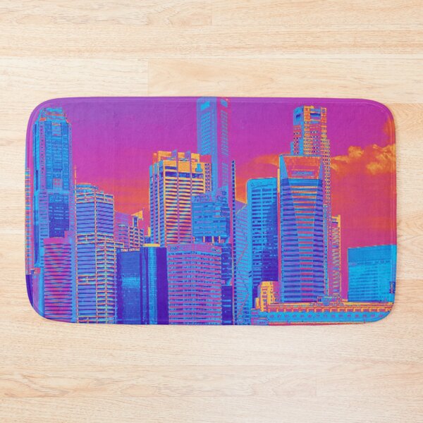 Aperçu de l'œuvre Singapour City Scape-Aqua créée et vendue par tomorrowsart.