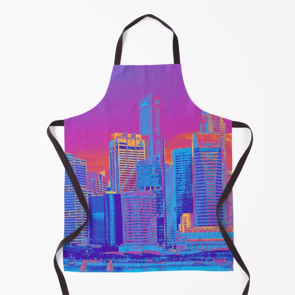 Item preview, Singapur City Scape-Aqua designed and sold by tomorrowsart.