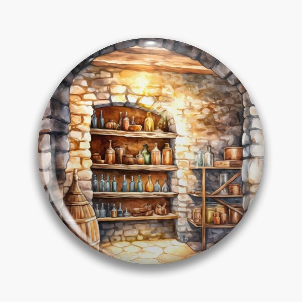 Item preview, Farmhouse Wine Cellar Clipart, Wine Storage, Rustic Cellar, Vintage Wines, Wine Collection, Farmhouse Winery, Wine Tasting designed and sold by CoolorPaint.
